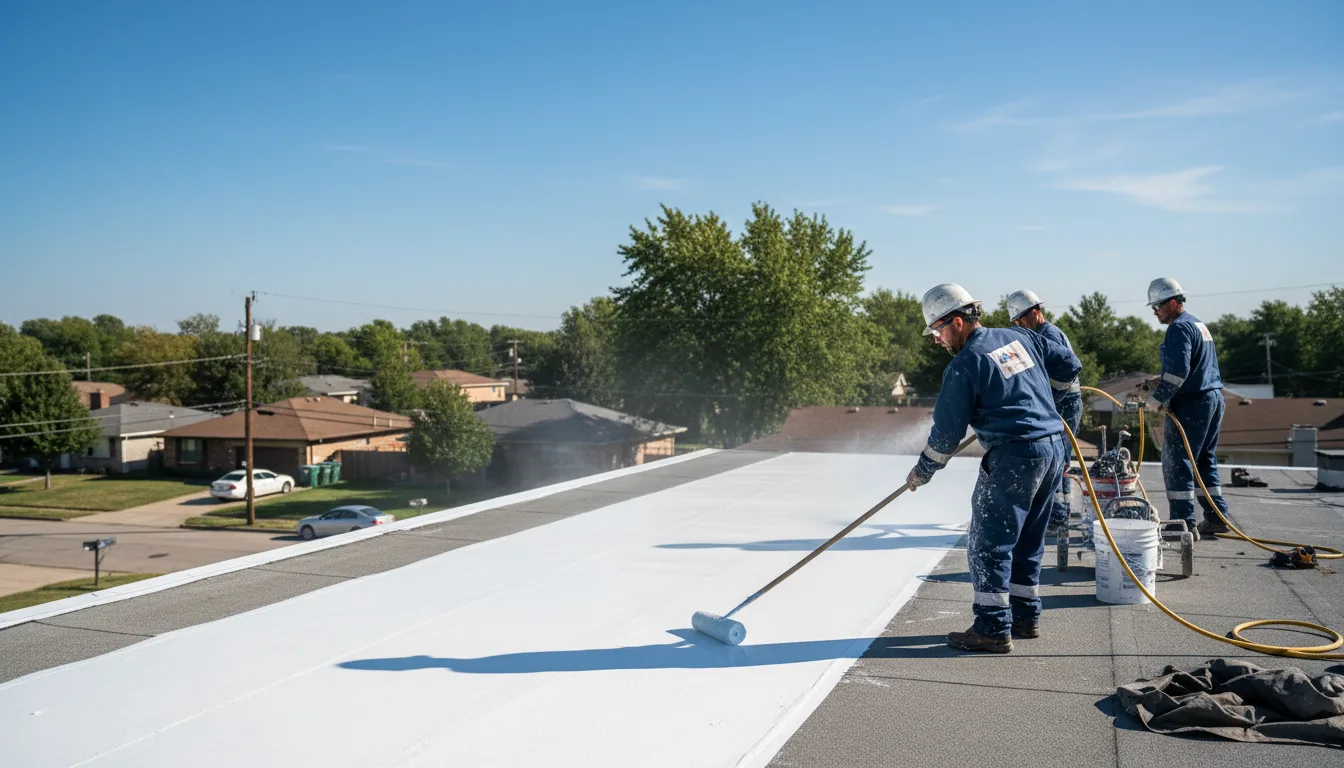 Commercial roof coating in Rosepine, LA near me